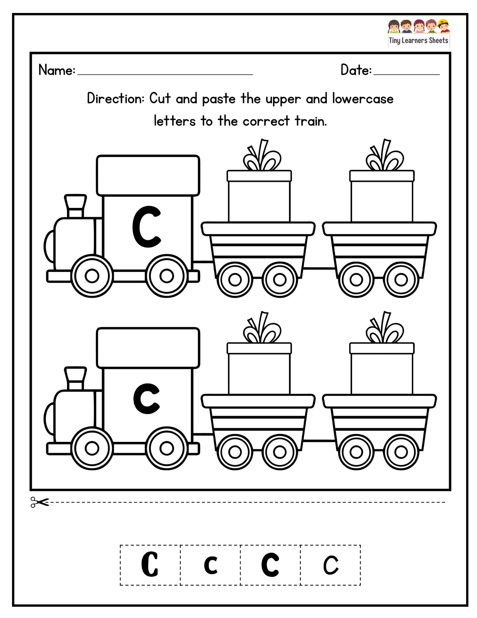 Cut And Past Letter C